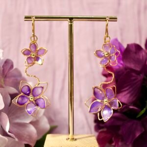 Alternative view of Petal Vine Earrings - Amethyst