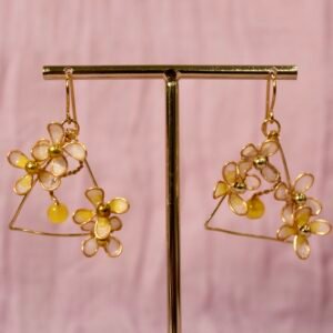 Alternative view of Tri-Blossom Earrings - Daisy