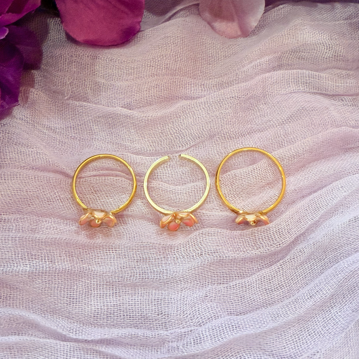 Pink Daisy Ring - Image 3