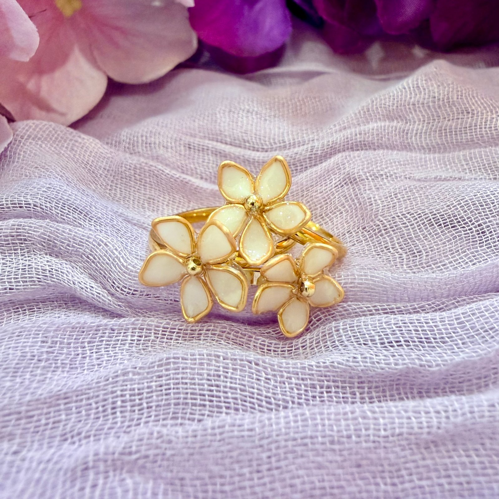 White Lotus Ring - Image 2